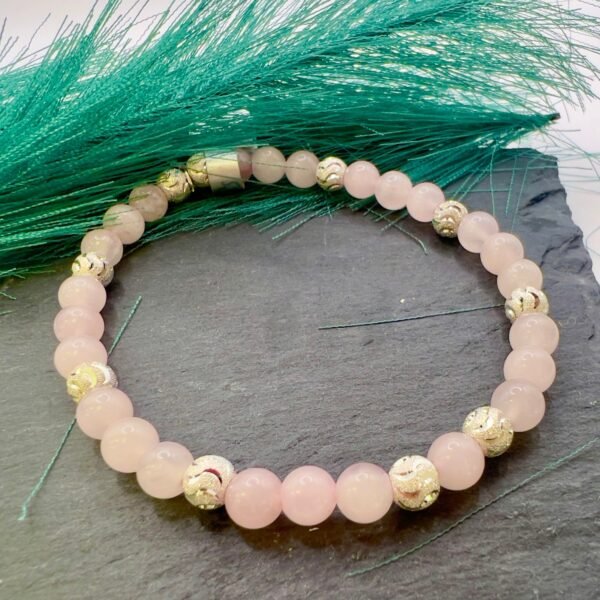 Rose Quartz Bead Bracelet
