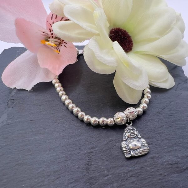 Silver buddha Charm Bracelet