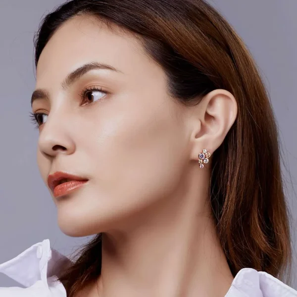 Rose Gold Bubble Earrings