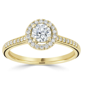 Gold Diamond Engagement Ring