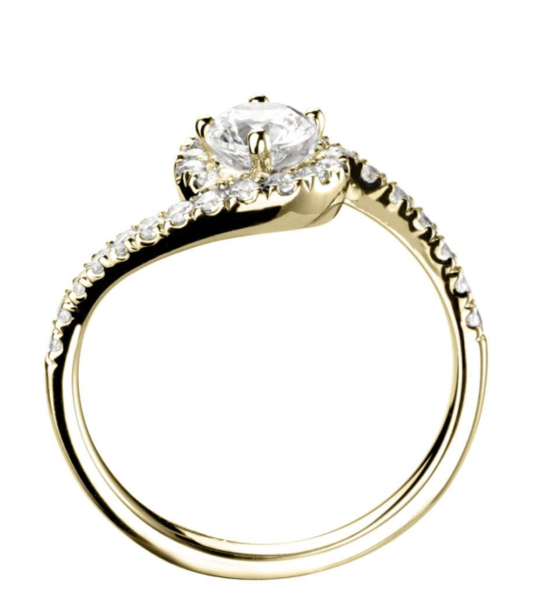 Gold Diamond Engagement Ring