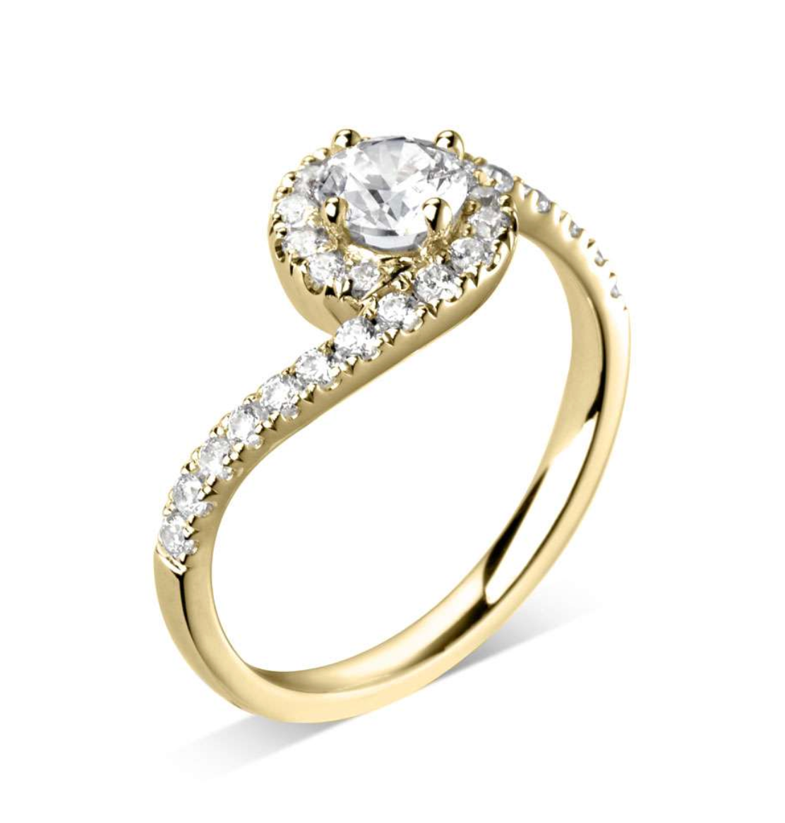 Gold Diamond Engagement Ring