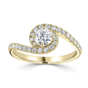 Gold Diamond Engagement Ring