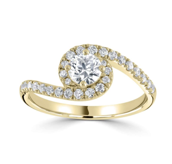 Gold Diamond Engagement Ring
