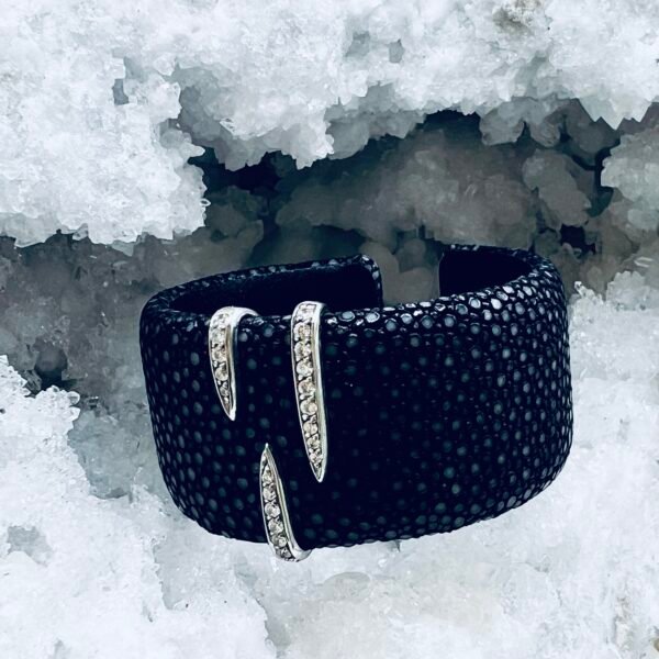 Leather Cuff Stingray Bangle