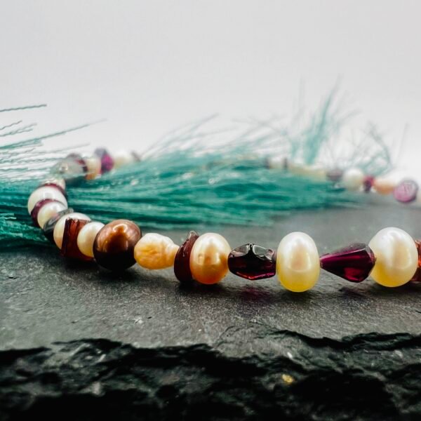 Pearl Stone Bead Bracelet