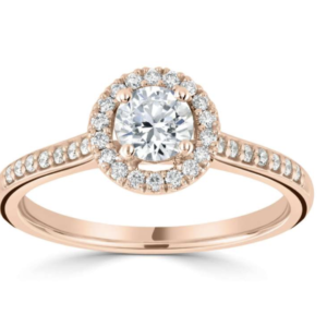 Rose Diamond Engagement Ring