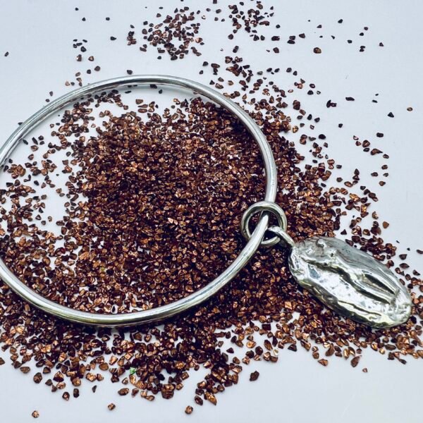 Silver Figure charm Bangle