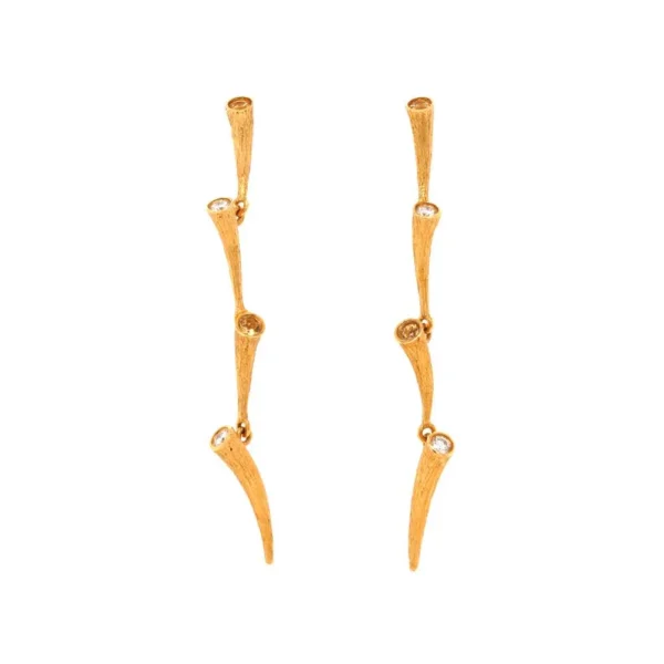 Single Strand Drop Earrings