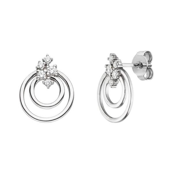 Viventy Silver Circle Earrings